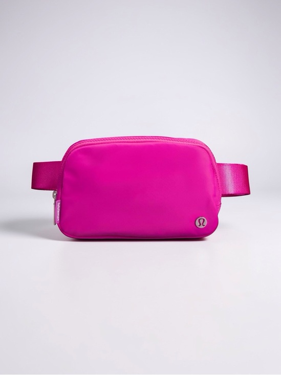 lululemon athletica Handbags - Lululemon Sonic Pink Everywhere Belt Bag Wordmark Logo NWT